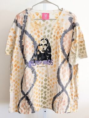 NWT One Teaspoon Tie-Dye Wilder Minds Graphic Tee
